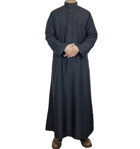 Vente en gros de jubbah marocaine de haute qualité pour hommes, robe arabe musulmane pour hommes, vêtements islamiques - Product Image 2
