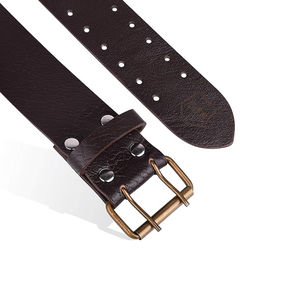 เข็มขัดหนังสไตล์ตะวันตกแบบปรับได้ รุ่นยอดนิยมปี 2025 สำหรับกิลท์ลำลอง - สี/โลโก้สั่งทำได้ คุณภาพสูง แบรนด์ - Product Image 3