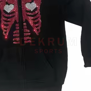 Sudaderas con Capucha de Manga Larga para Hombre, Personalizadas con Pedrería, Transpirables, Colores y Logotipos Personalizados, Gran Venta - Product Image 5