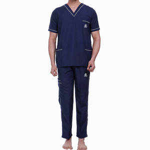 OEM de alta calidad de los fabricantes de encargo de pie de cuello trajes de enfermera conjuntos de uniformes al por mayor de manga corta trajes médicos - Product Image 1