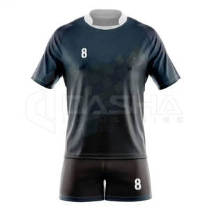 Conjuntos de uniformes de rugby sublimación personalizada 100% poliéster Jersey de secado rápido diseño transpirable - Product Image 1