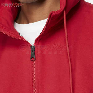 Sudadera con capucha con cremallera básica informal para hombres con cremallera frontal completa y bolsillos de canguro prácticos Sudadera con capucha con cremallera para hombres - Product Image 4
