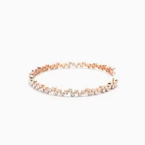 Hip Hop Women's <b>Tennis</b> for <b>Bracelet</b> 925 Silver Moissanite Diamond 3mm 4mm <b>Fashion</b> Cuff Jewelry - Product Image 5