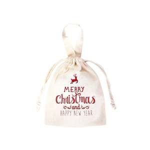 Bolsas de Algodón Personalizadas de Navidad y Año Nuevo con Serigrafía para Regalos Familiares o Empresariales, Bolsas para Ropa con Logotipo y Texto - Product Image 6