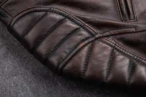 Vestes en cuir de vache véritable pour moto, motard et décontractées, vente en gros OEM ODM, vêtements d'extérieur durables et tendance pour les marques mondiales - Product Image 3