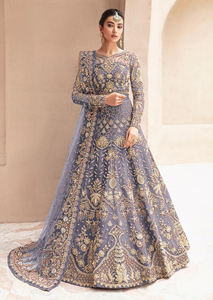 Designer Heavy Net Floor Length Gown Fully Embellished with Stonework and Lace Detailing <b>for</b> Festive Wear Available <b>for</b> Sale - Product Image 5