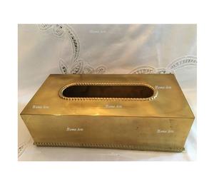 Caja de servilletas de acero inoxidable de Calidad exclusiva caja de papel de seda de tamaño personalizado de diseño antiguo para uso doméstico - Product Image 2