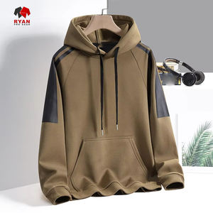 เสื้อมีฮู้ดสวมหัวโลโก้ด้านหน้าสำหรับผู้ชายผ้าโพลีเอสเตอร์/ ผ้าฝ้ายระบายอากาศได้ดีมีกระเป๋าดีไซน์แบบลำลองสำหรับฤดูหนาว - Product Image 3