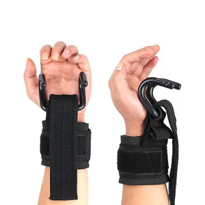 ยิมยกน้ําหนักหนักดึงการฝึกอบรม Neoprene เหล็กข้อมือปาล์มป้องกันสายรัดยกกําลัง - Product Image 5