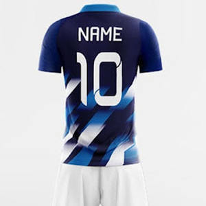 ชุดฟุตบอลโพลีเอสเตอร์100% คุณภาพสูงเหมาะกับอุตสาหกรรมด้านหน้าปรับแต่งได้เหมาะกับเทคโนโลยีการตัดอัตโนมัติทุกสี - Product Image 3