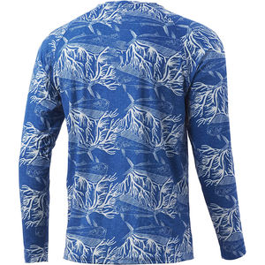 Chemise de pêche pour hommes UV Protection solaire chemises de plage Rash Guard pour hommes chemise de bain séchage rapide UPF 50 + manches longues - Product Image 5