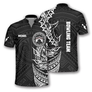 Maillot de bowling personnalisé à manches courtes, imprimé et respirant, prix d'usine – Créez votre propre maillot - Product Image 4