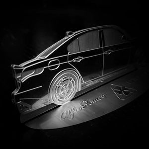 Affichage tête haute en acier inoxydable gravé Alfa Romeo Giulia modèle 8016408112001 - Product Image 5