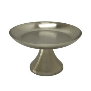 New Arrival Single <b>Tier</b> Metal Round Shape <b>Cake</b> Stand Gold Finished for Birthday Event Party Display Stand Wholesale Bulk - Product Image 4