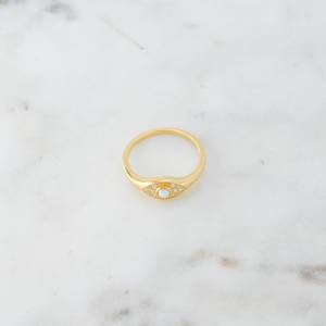 Fashion Eye <b>Rings</b> 925 Sterling Silver Jewelry 18K Gold Plated Cubic Zircon Diamond and <b>Opal</b> Stone Evil Eye <b>Rings</b> <b>for</b> <b>Women</b> - Product Image 4