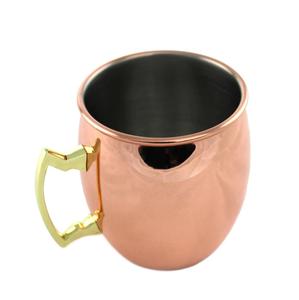Bar Ware Moscow Mule Taza de cobre Tazas grandes para beber Diseño clásico martillado Bebida Ware Taza India hecha a mano - Product Image 4