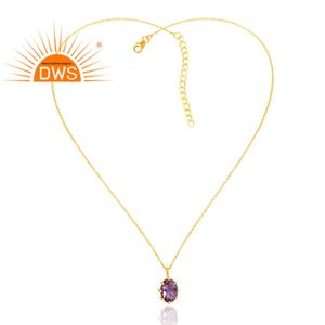 Pendentif en améthyste naturelle argentée au design incroyable, bijoux personnalisés pour femme, cadeau pour elle, bijoux sur mesure - Product Image 3