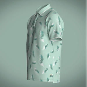 Camiseta deportiva de Golf de secado rápido y transpirable de alta calidad para hombre, camiseta de Polo con estampado de sublimación completa, logotipo personalizado, patrón sólido - Product Image 6