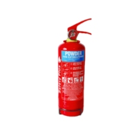 Extincteur à poudre sèche ABC de 2 kg avec manomètre, cylindre en acier, portable pour véhicule et bureau
