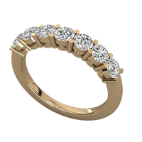 Bague solitaire pour femme en diamant 9K cultivé en laboratoire, taille ronde, éclat brillant