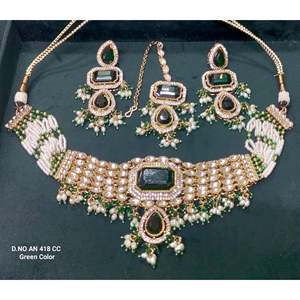 Collar de Gargantilla de Boda Chapado en Oro con Moissanita en Forma de Corazón de 481 CC - Product Image 4