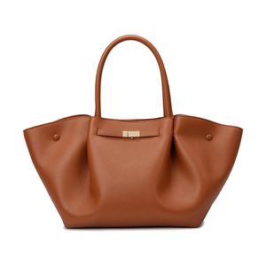 Sac à main en cuir de luxe pour femmes, sac fourre-tout simple en forme d'aile avec grande capacité, sac à main tendance pour les trajets quotidiens - Product Image 2