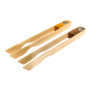Pinces multifonctions en bois de bambou pour la cuisson des aliments Pinces de cuisine Design fantaisie Qualité supérieure Meilleure vente Design unique - Product Image 1