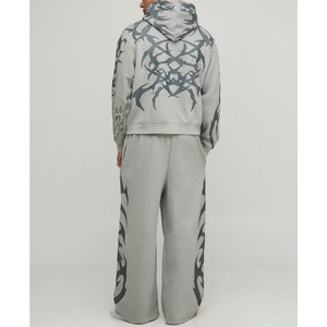 Nueva ropa de calle personalizada, chándales de verano para hombre, chándal personalizado de 2 piezas, conjunto de ropa deportiva y deportiva para hombre a bajo precio - Product Image 4