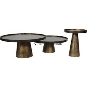 Abat-jour en laiton Table d'appoint en métal Meubles de restaurant et d'hôtel personnalisables en gros Table d'appoint Fournitures de table à boire - Product Image 2