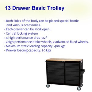 13 <b>Drawers</b> Basic <b>Trolley</b>. - Product Image 5