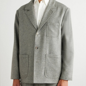 <b>Men's</b> <b>Long</b>-Sleeve Wool Varsity <b>Jackets</b> Breathable High Street Style with Stand Collar High Printing Quality Fast Winter Delivery - Product Image 3