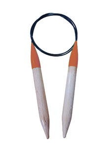 Venta al por mayor de agujas de tejer circulares de madera de bambú de alta calidad (24-100cm) para tejer a mano y costura - Product Image 3