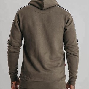 Ensemble de pantalons de survêtement et de sweat à capuche à jambe large deux pièces vierge de poids lourd pour hommes sweat à capuche zippé survêtement à capuche pour hommes - Product Image 6