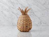 Nouveau panier en jacinthe d'eau minimaliste sur mesure, panier à ananas, décoration d'intérieur, salon, cuisine, bureau, multifonctionnel