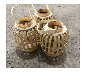 Comedor Cafetería artesanía decoración lámpara Boho ratán lámpara sombra colgante - Product Image 1