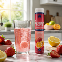 Comprimés effervescents d'électrolytes et d'énergie personnalisés OEM, nutrition sportive pour adultes, vitamines EAA naturelles, 20 comprimés par paquet