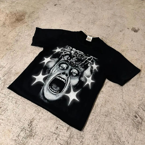 <b>Black</b> <b>Plain</b> Casual Jersey <b>T</b>-<b>Shirt</b> With DTF Printing Design Slim Fit Short Sleeve O-Neck Solid Pattern <b>T</b>-<b>shirt</b> for Men - Product Image 1