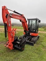Excavatrice Kubota U35-4 de 18 kW, 3 tonnes, d'occasion, machine de terrassement / mini-excavatrice sur chenilles à vendre