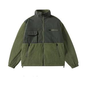 Vestes d'hiver chaudes zippées à manches longues, col montant, mode décontractée, polaire matelassée, manteau en coton, veste pour homme - Product Image 3