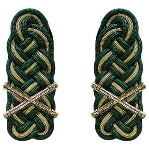 Patrones de trébol de Marruecos sobre fieltro negro, RANKS DE BRIGADIER, ORO, 3 CAPAS, VESTIMENTA CEREMONIAL, CORDONES DE HOMBRO PERSONALIZABLES - Product Image 5