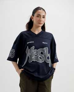 Custom West Drift <b>Mesh</b> Jersey Boxy T-shirt Oversized Sublimation <b>Print</b> Y2K Soccer Streetwear Retro <b>Mesh</b> Unisex Graphic V Neck - Product Image 1