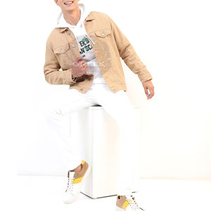 Veste en jean pour homme sur mesure, best-seller, dernier design, prix abordable, service OEM, veste d'automne 100% coton - Product Image 5