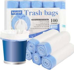 High Quality Heavy Duty Drawstring Trash <b>Bags</b> Roll Tremendous Quantity Durable Handle Good Value for Money Most Preferred Shrink - Product Image 2