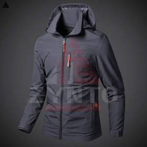 Nouvelle veste de randonnée pour homme, imperméable, à capuche, coupe-vent, hydrofuge, respirante, avec fermeture éclair - Product Image 2