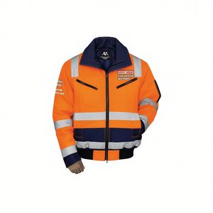 Chaqueta de Piloto Naranja/Azul Marino de Alta Visibilidad con Equipo de Seguridad y Supervivencia PREVENT - Product Image 2