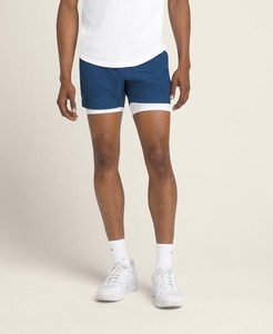 กางเกงขาสั้นผ้าย้อมสีพื้นผ้าโพลีเอสเตอร์ระบายอากาศได้ดีสำหรับเทนนิสแบบลำลองของผู้ชายมีลวดลายและสีตามสั่งโดยมีโลโก้ศิลปะ3D - Product Image 1