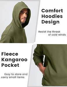 Sweat-shirt d'hiver chaud unisexe en coton épais, coupe ample, style vintage, noir, streetwear - Product Image 3