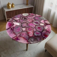 Sceau en agate poli artisanal, décoration de luxe pour la maison, motif floral religieux, résine, couleur personnalisée, haute qualité artisanale