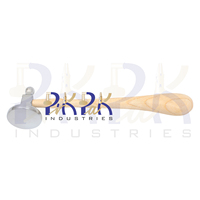 Marteau à boule de 50 mm de diamètre à tête plate, manche en bois, outils de fabrication de bijoux DIY, marteau à repousser et à bomburer, embossage double face
