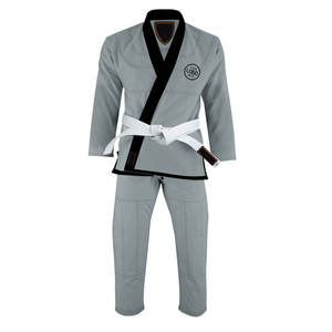 Kimono de lutte personnalisé avec logo privé disponible pour hommes, uniforme d'entraînement, option devant en spandex/polyester, respirant et durable - Product Image 1
